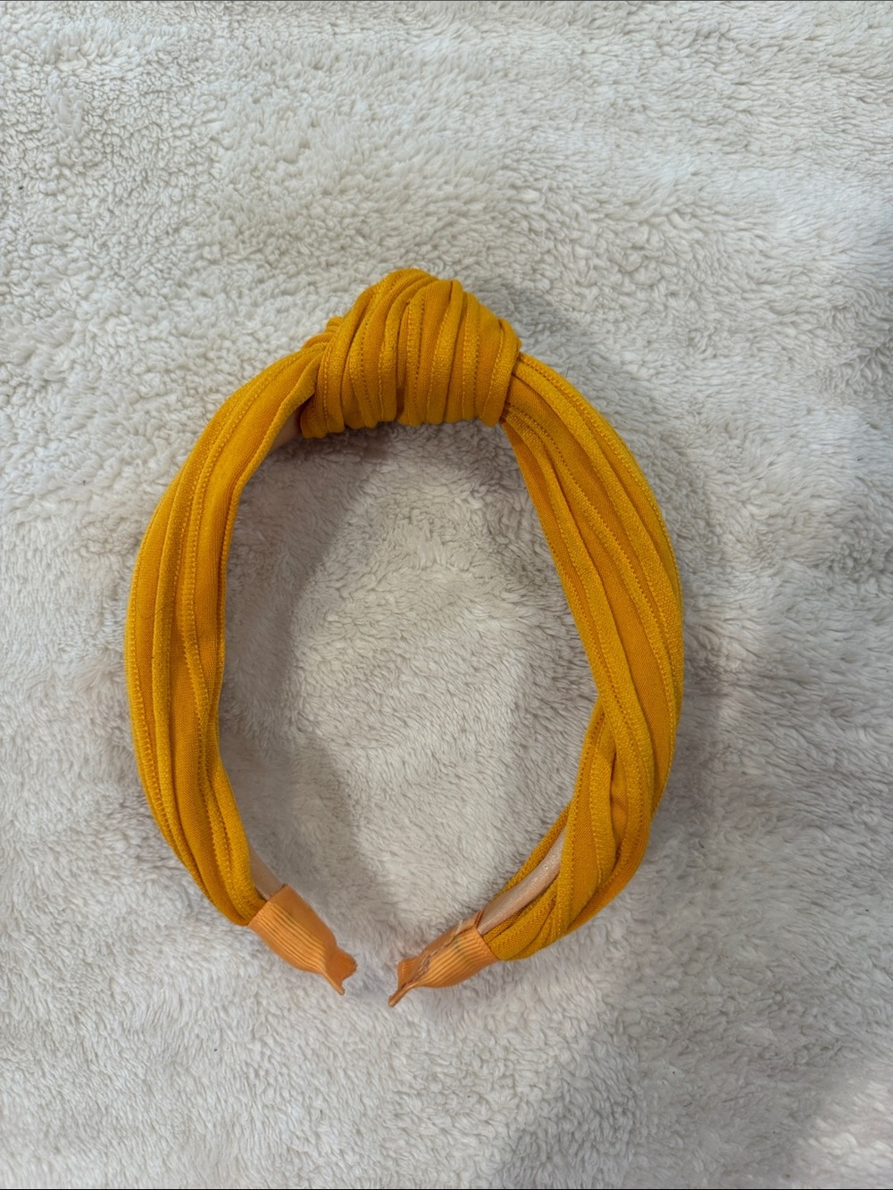 Mustard Yellow Knotted Headband for Women - Fashion Accessory